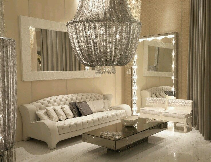 Ideas para Decoración glamurosa con espejos