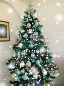 Decoración navideña Azul 2017