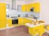 Decoracion de cocina en color amarillo