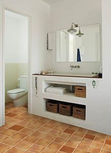 Muebles de tablaroca para baño