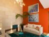 34 Ideas para decorar interiores con color naranja