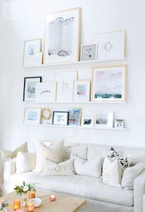 40 galerías de pared para decorar tus espacios