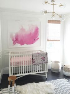 Decoración de habitación moderna para bebé