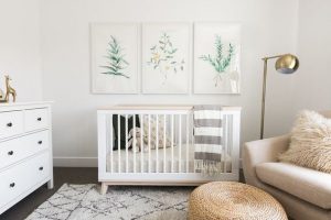 Decoración de habitación moderna para bebé