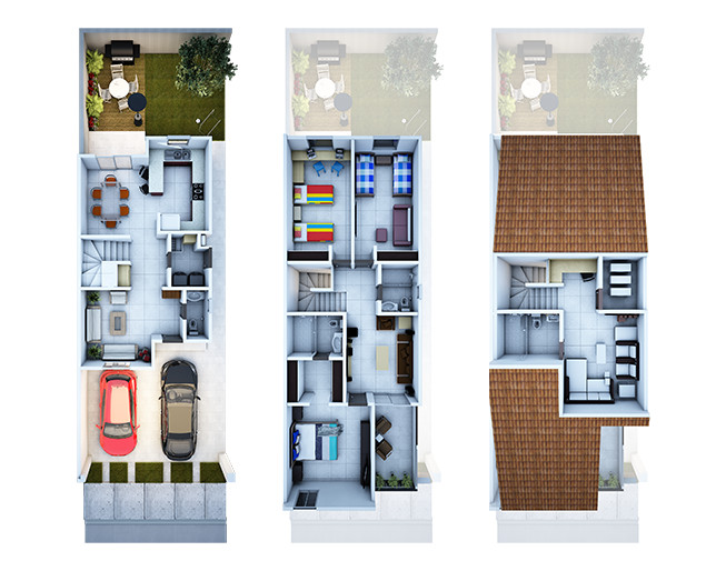 Planos y fachadas de residencias modernas por dentro y por fuera