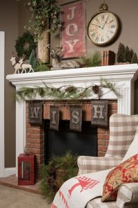 Como decorar chimeneas en navidad