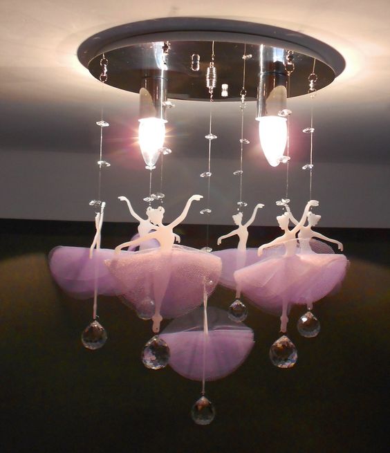 Lámparas para dormitorios para niñas de bailarinas de ballet