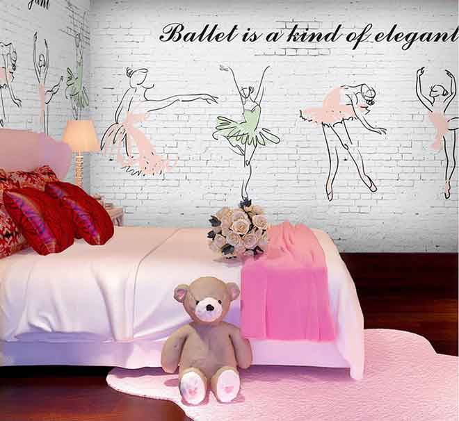 Ideas para decorar las paredes en un dormitorio de ballet