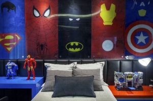 Decoracion de superheroes para habitaciones
