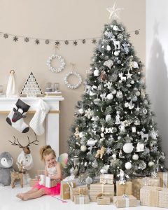 ¿Y si la Navidad no Es Roja y Verde?... Decora tu hogar en tonos Blancos y Negros para esta Navidad