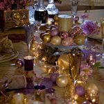 decoracion de navidad color morado Corona Navideña