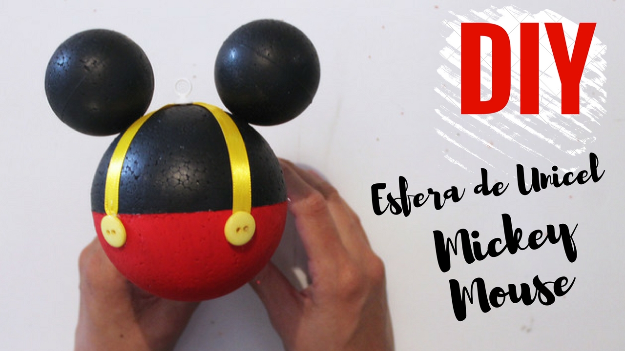Como hacer esfera de Mickey Mouse DIY - paso a paso