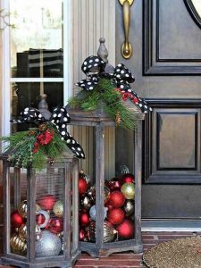 Ideas para decorar la entrada de tu casa esta navidad 2017 - 2018 (18)