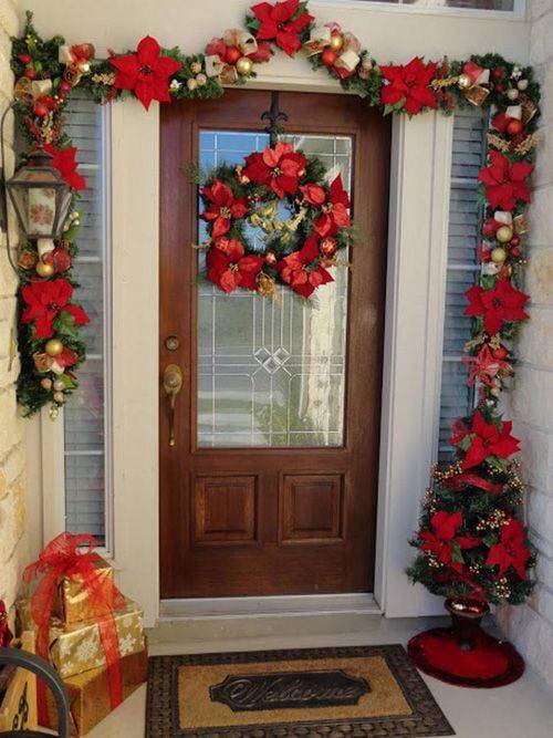 Ideas para decorar la entrada de tu casa esta navidad 2022 (6)