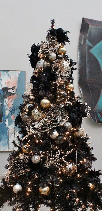 Decoracion arbol de navidad  2022- pinos negros