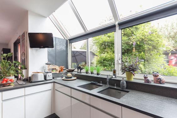 ventanas rectangulares para la cocina
