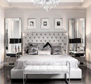 dormitorios modernos con muebles de espejo