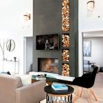 salones modernos con chimenea