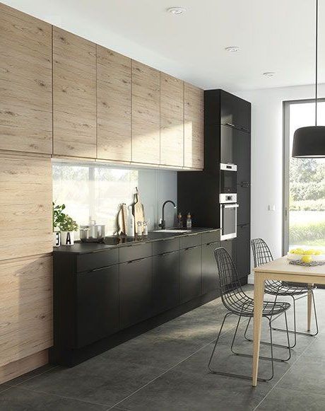 Cocinas de madera modernas minimalistas