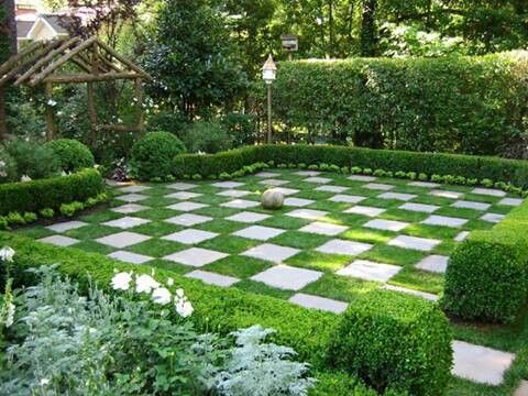 Diseños de pisos para jardines clásicos