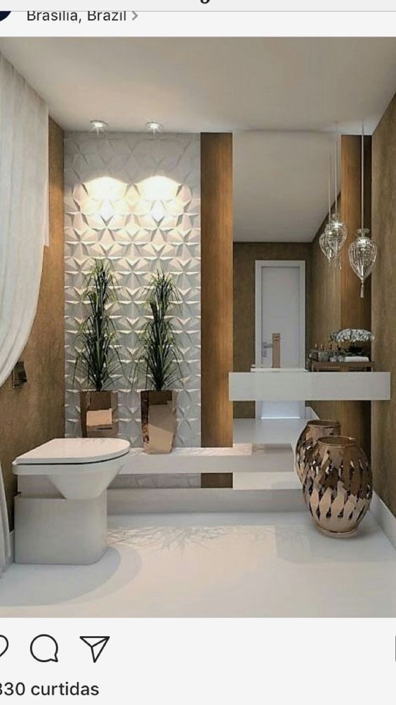 diseño arquitectonico de un medio baño