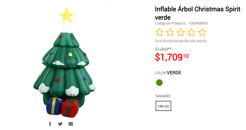 Precios de los inflables navideños