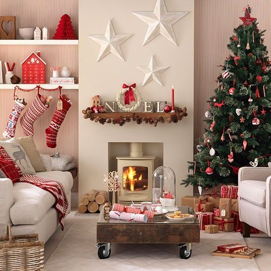 Hermosas ideas para decorar tu sala de estar esta navidad 2022