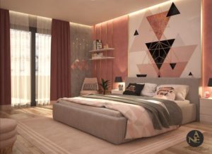 Decoracion de dormitorios tonos rosados