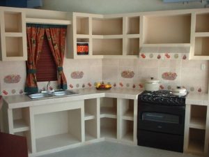 Muebles de tablaroca para cocina