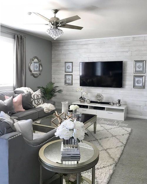 muebles en color plateado para salas modernas