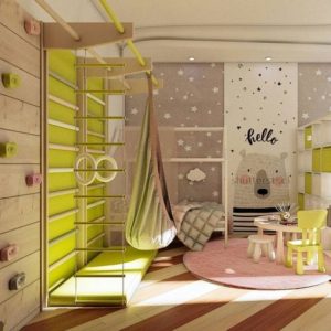 decoracion de cuartos para niños de 6 a 8 anos con espacios de recreacion