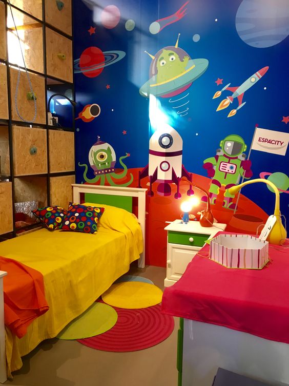 decorar habitacion niño 4 anos con juegos