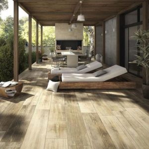 pisos de madera en tonos claros para terrazas