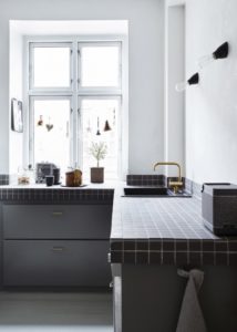 azulejos minimalistas para encimeras de la cocina