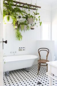 Decoración de baños con plantas