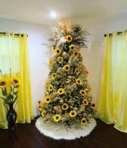 Decoración para Navidad color amarillo