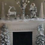 Chimeneas navideñas en color blanco