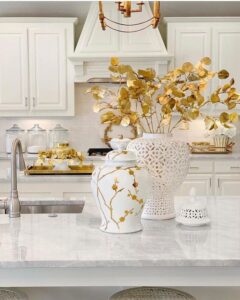 Ideas para incluir el mármol y color dorado en tu decoración