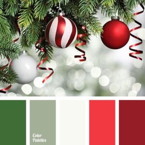 Paletas de color en decoración navideña