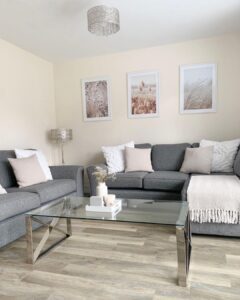 Combinaciones de color con gris para tu sala