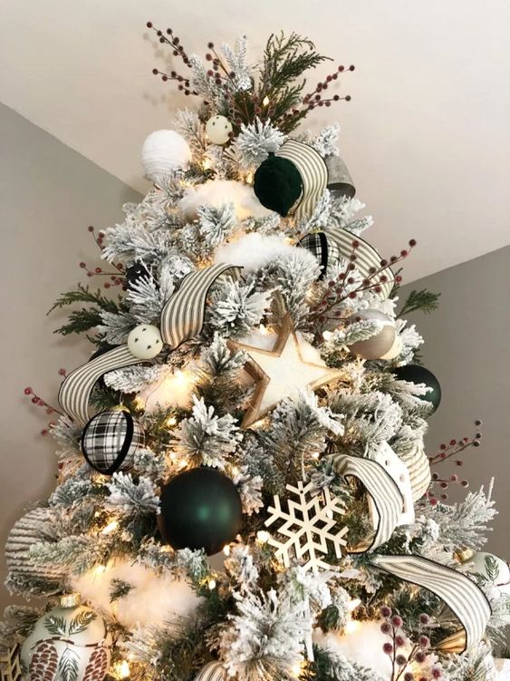 Hermosa decoración para Navidad color verde