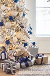 Ideas de decoración navideña color azul